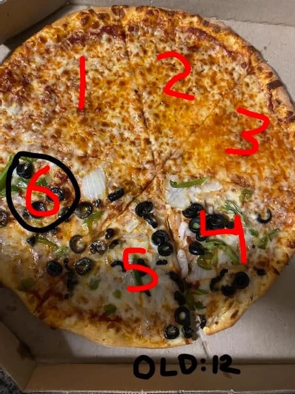 Domino's 14 inch Pizza — 12ct to 6ct
