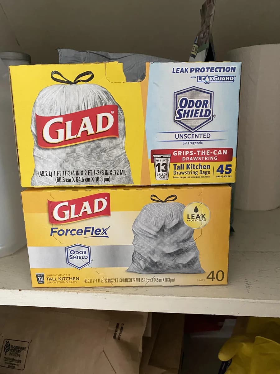 Glad Trash Bags — 45ct to 40ct