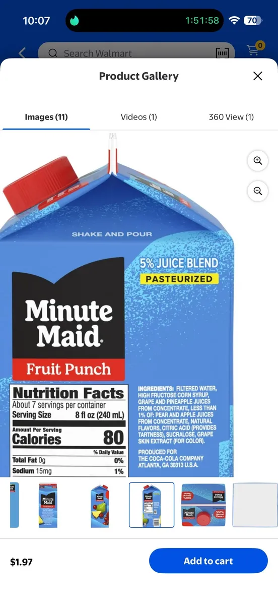 Minute Maid Fruit Punch