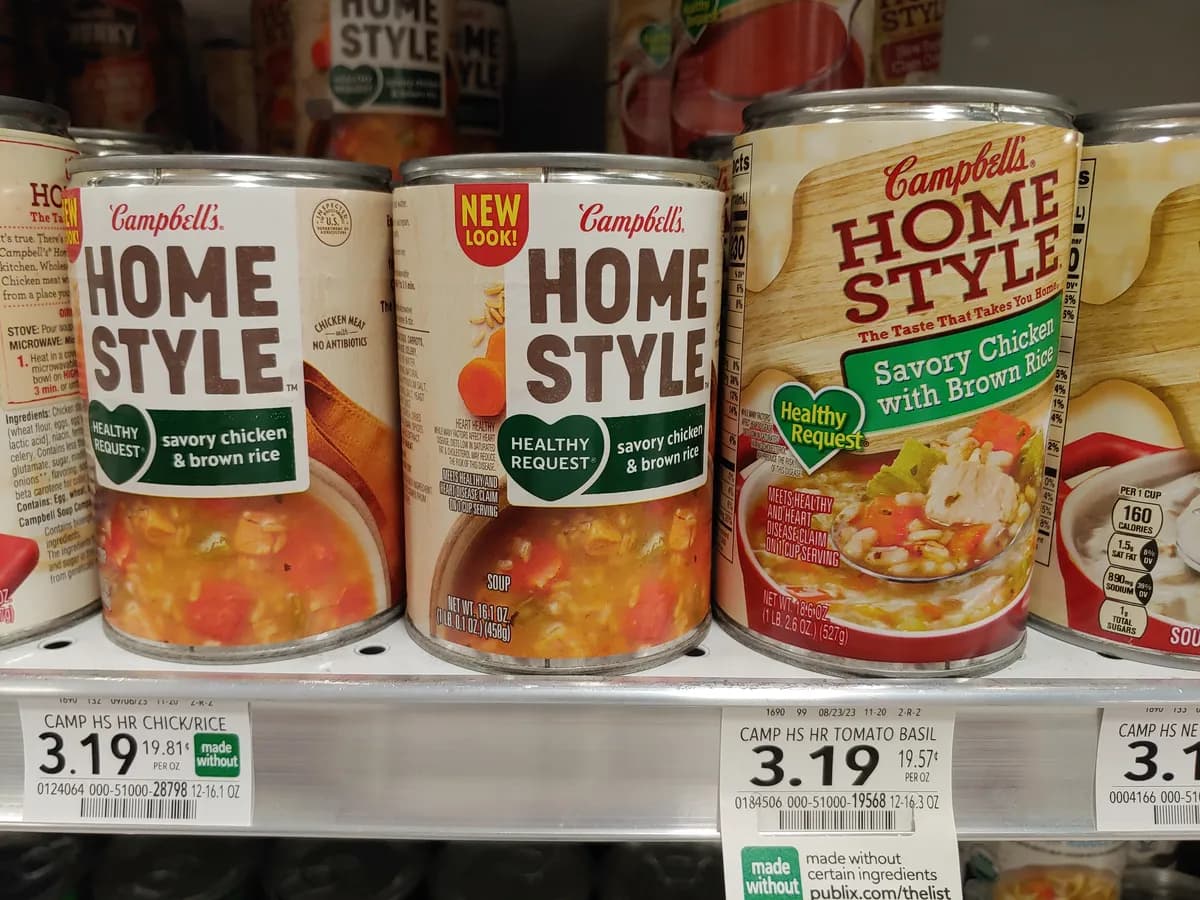 Campbell's Home Style Savory Chicken with Brown Rice — 19.8g to 18.6g