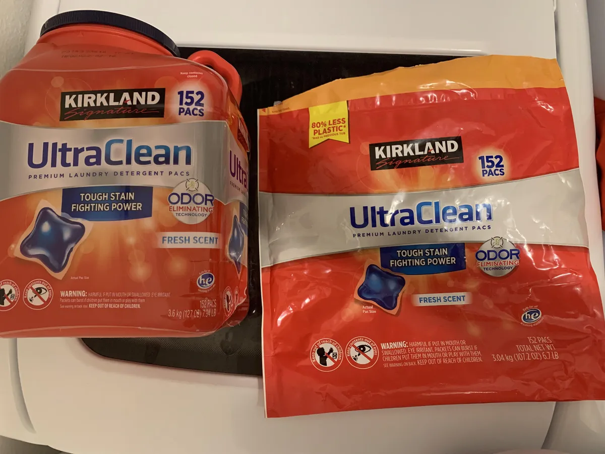 Kirkland UltraClean Laundry Detergent package photo