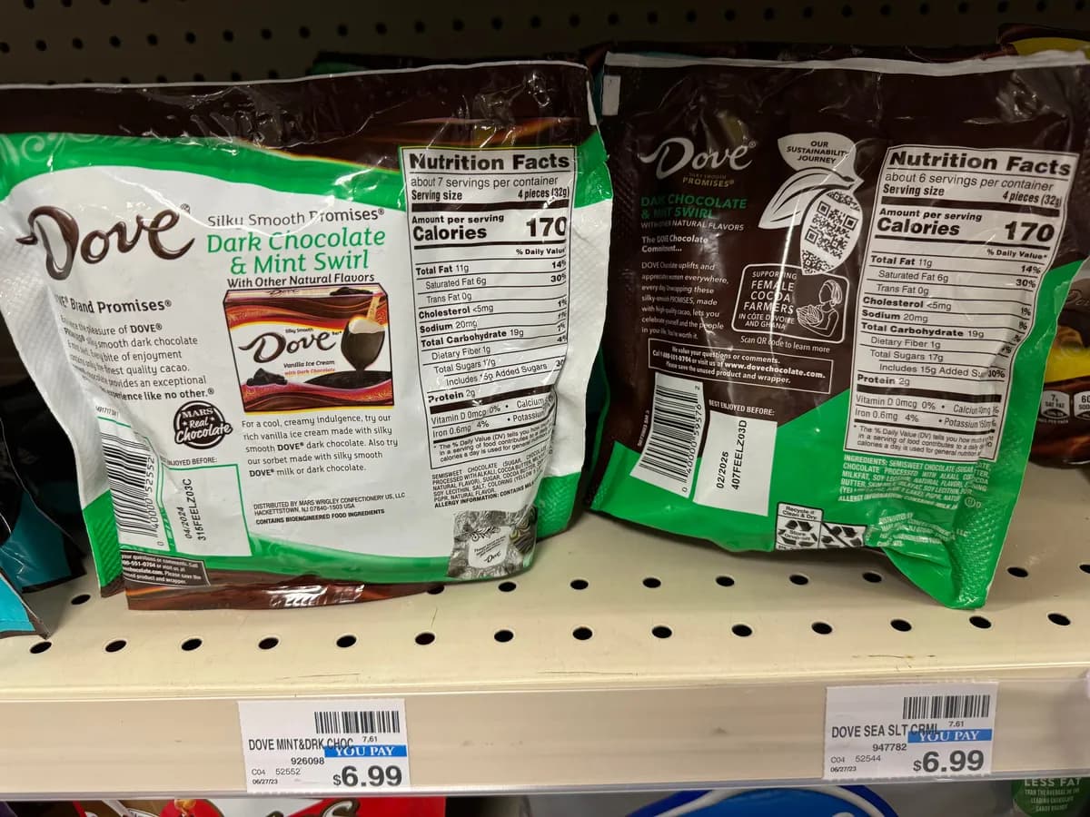 Dove Dove Promises Chocolate package