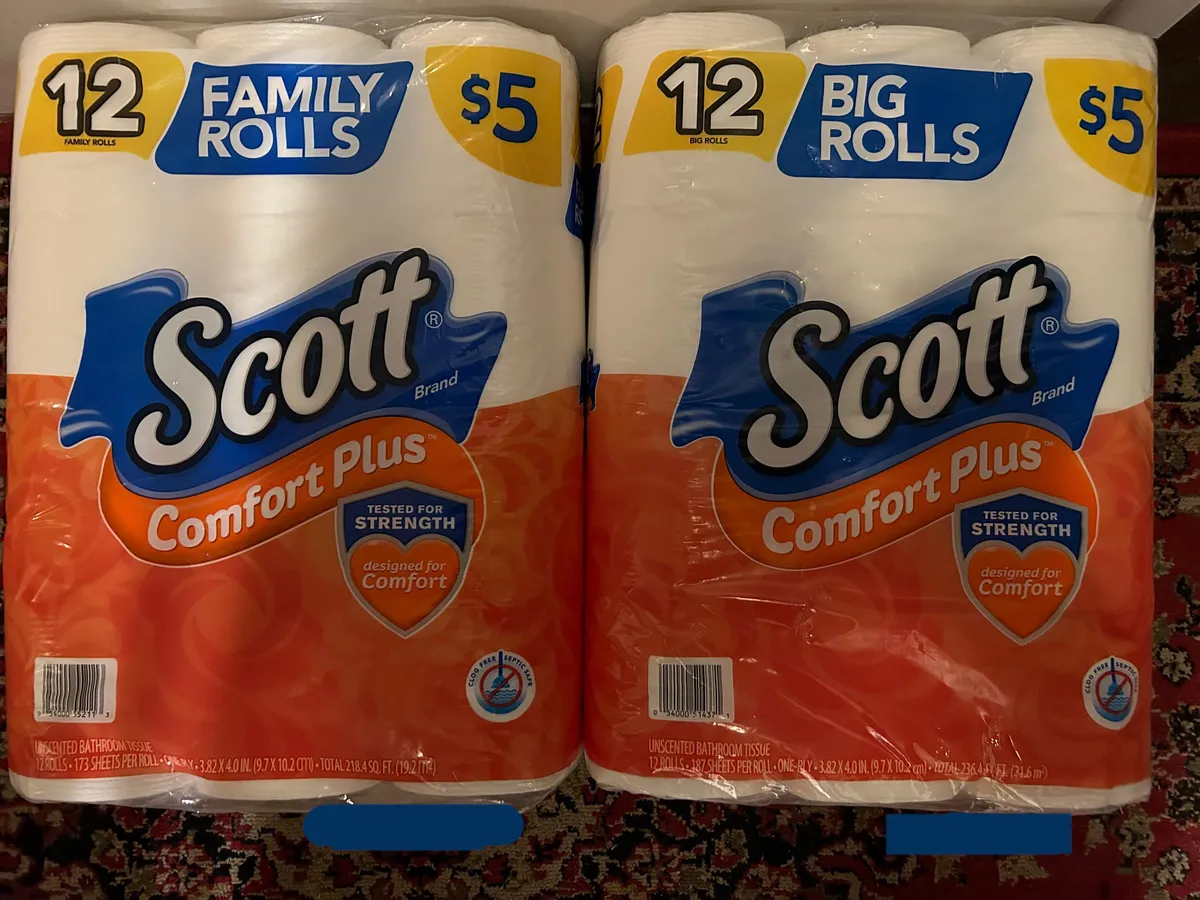 Scott tissue paper (Big rolls/Family rolls) package photo