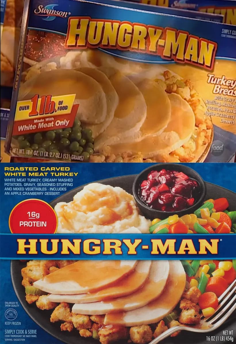 Hungry-Man Turkey Dinner package photo