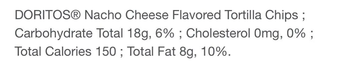 Frito-Lay Doritos Minis package