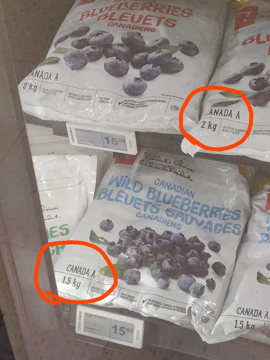 PC Blueberries package photo