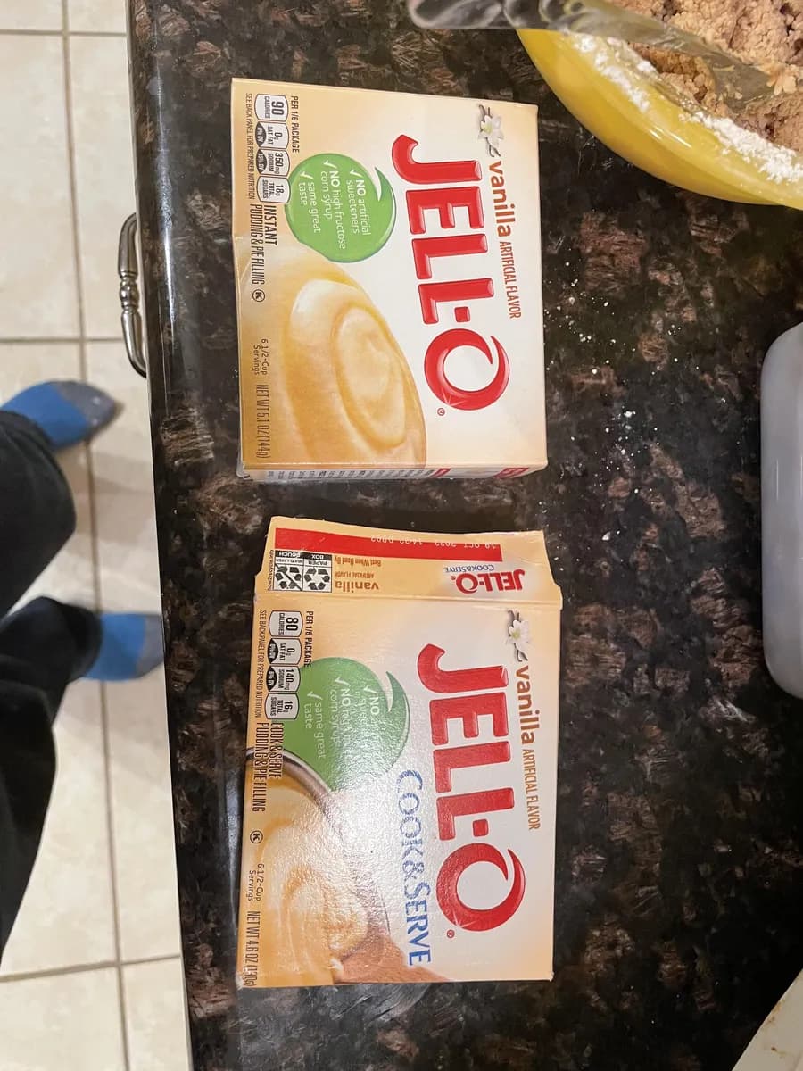 Jello Vanilla Jello package photo