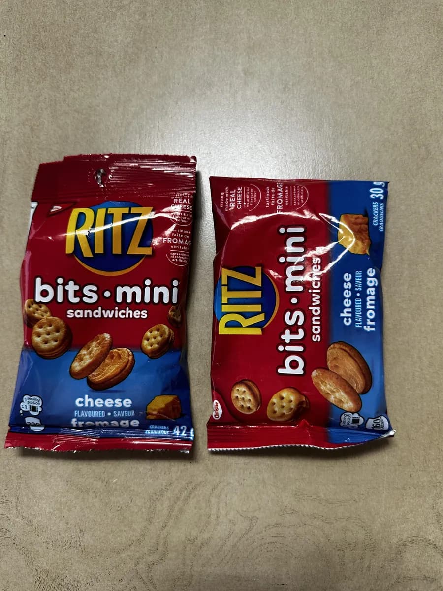 Nabisco Ritz Crackers Mini — 42g to 30g