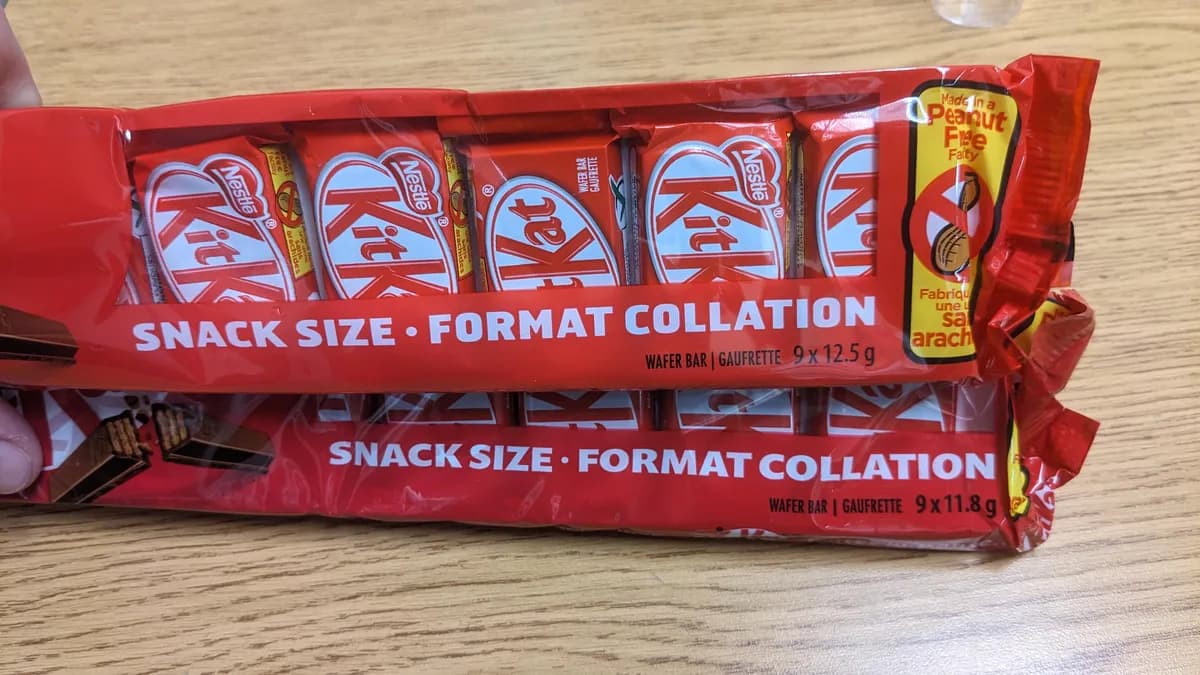 Hershey KitKat Snack Size package