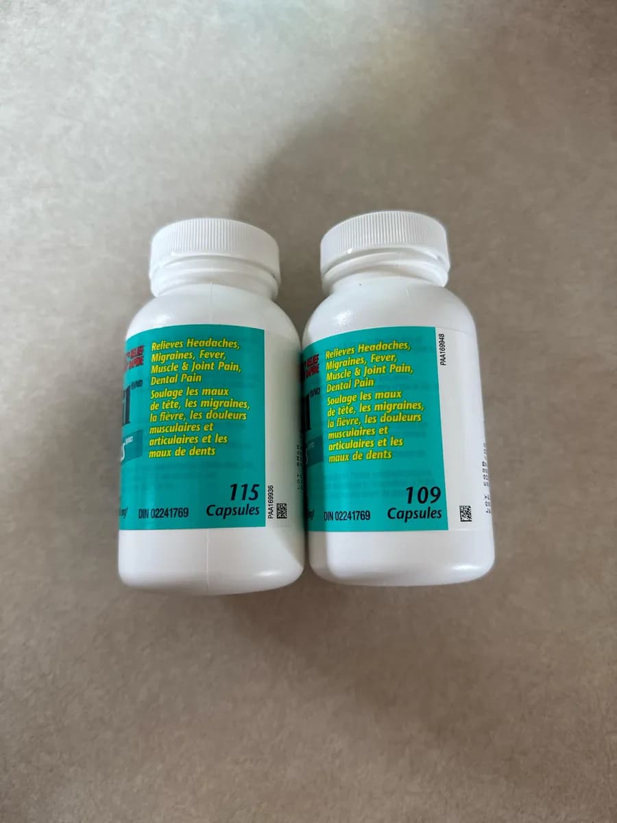Advil Advil — 115ct to 109ct