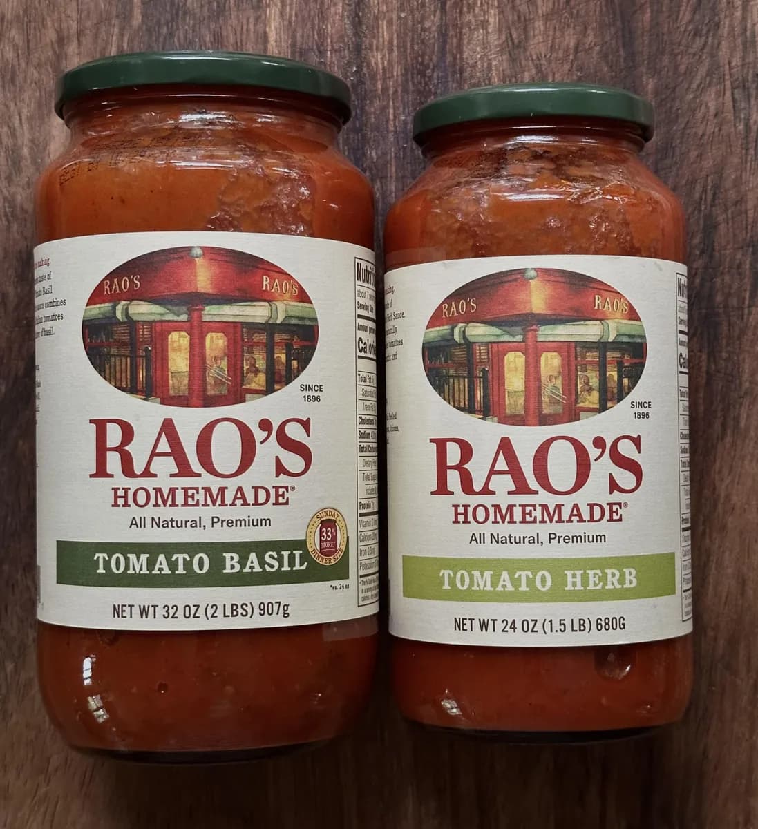Rao'S Homemade Tomato Basil/Herb Sauce — 32oz to 24oz