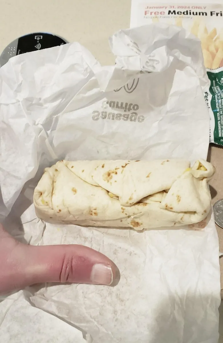 McDonald's breakfast burrito