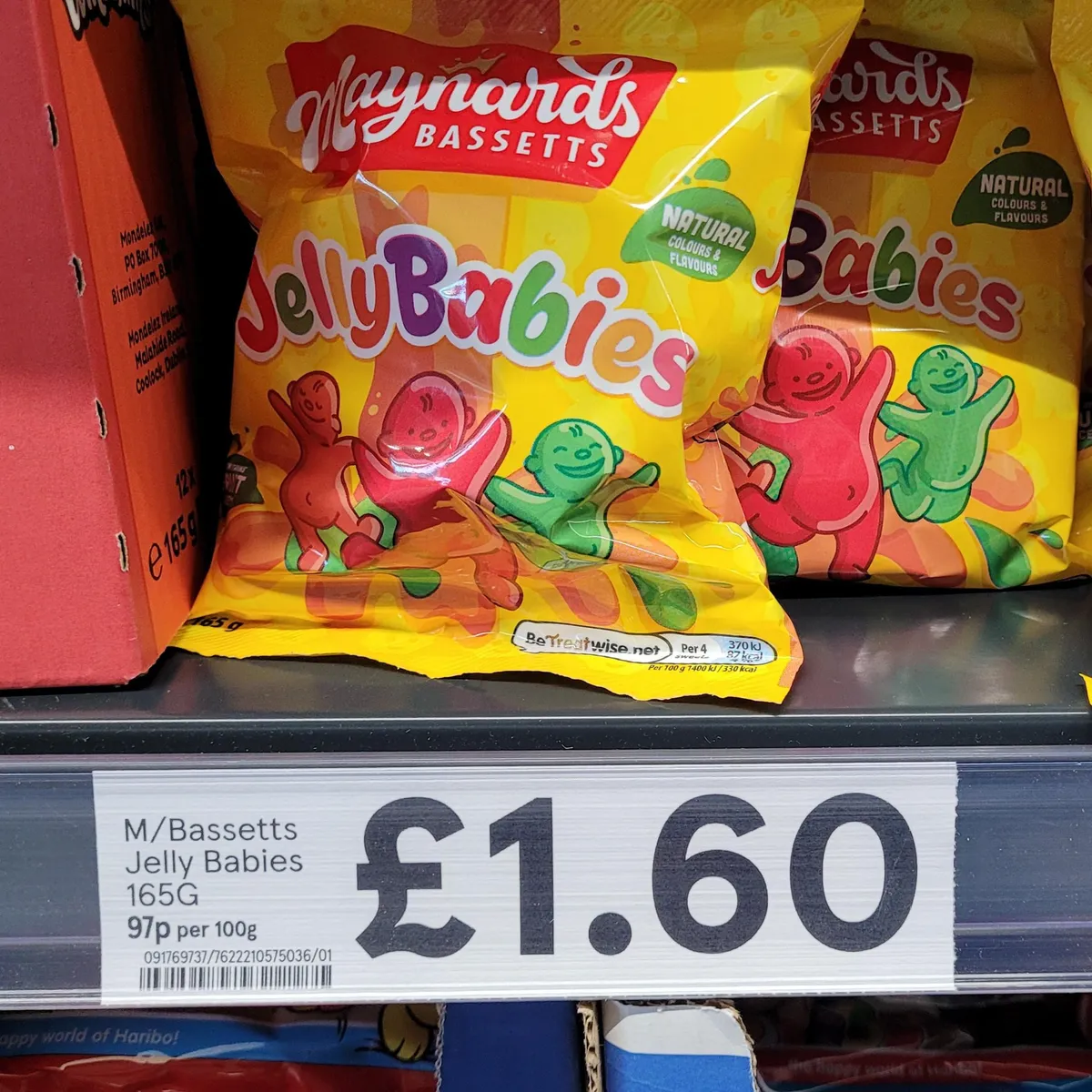 Jelly Babies Jelly Babies — 190g to 165g