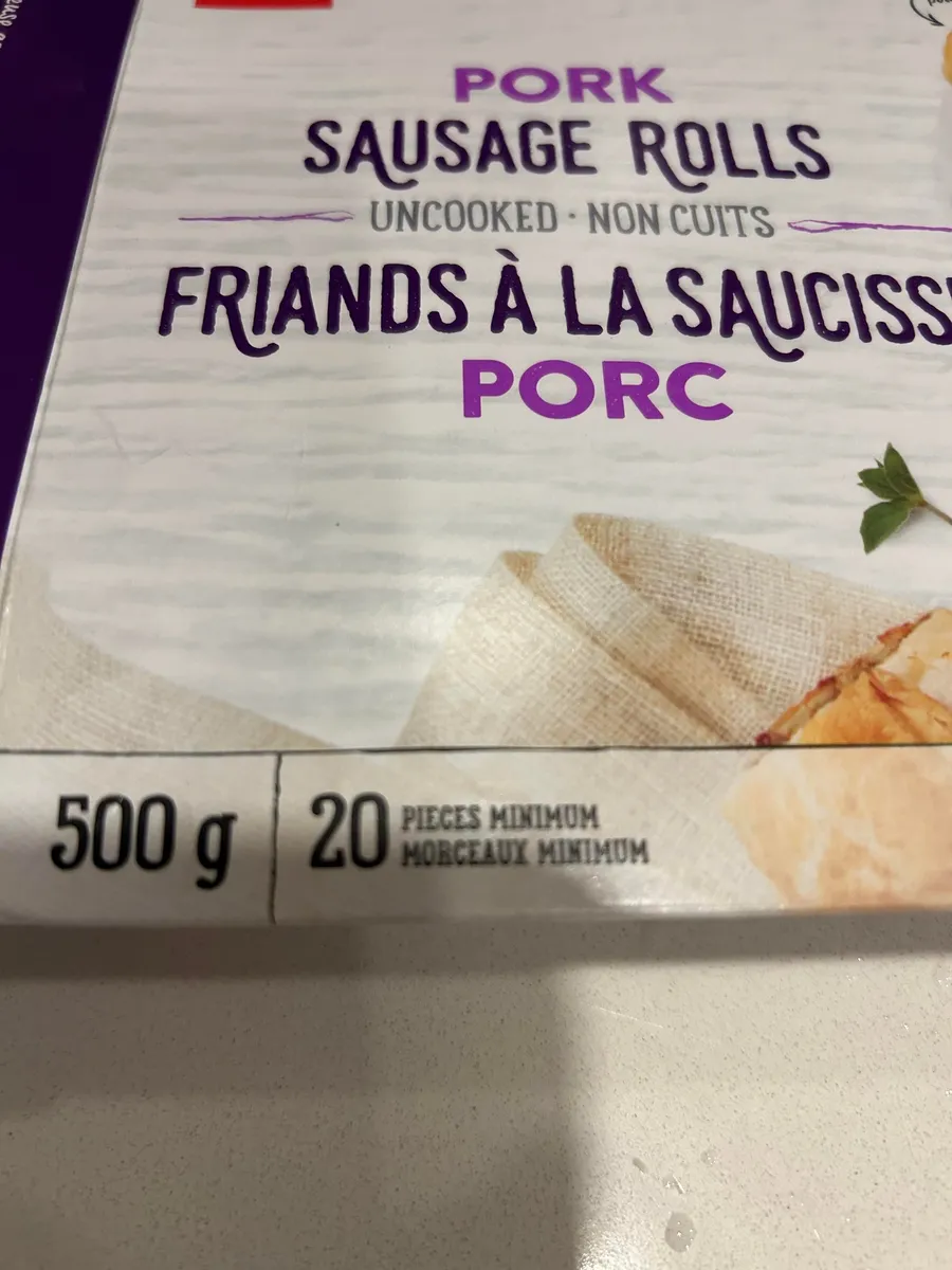 PC sausage rolls