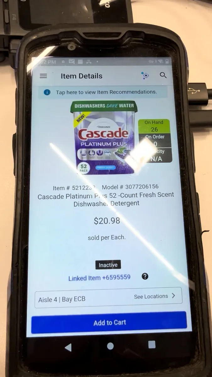 Cascade Cascade Dishwasher Pods — 52ct to 47ct