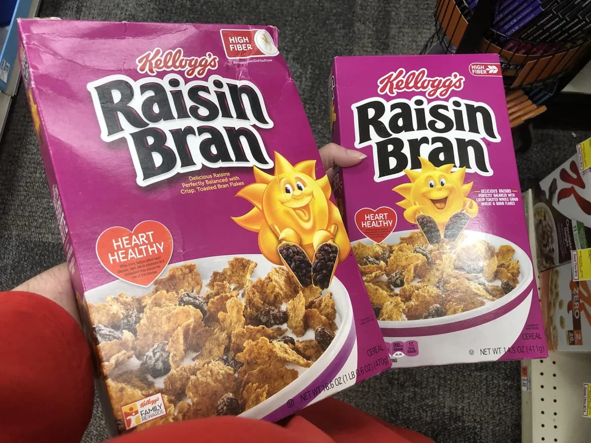Raisin Bran Raisin Bran — 16.6oz to 14.5oz