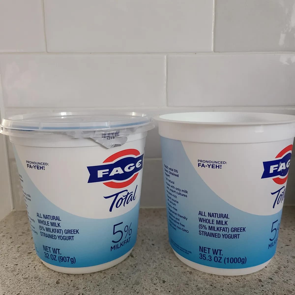 Fage Fage Yogurt — 35.3oz to 32oz