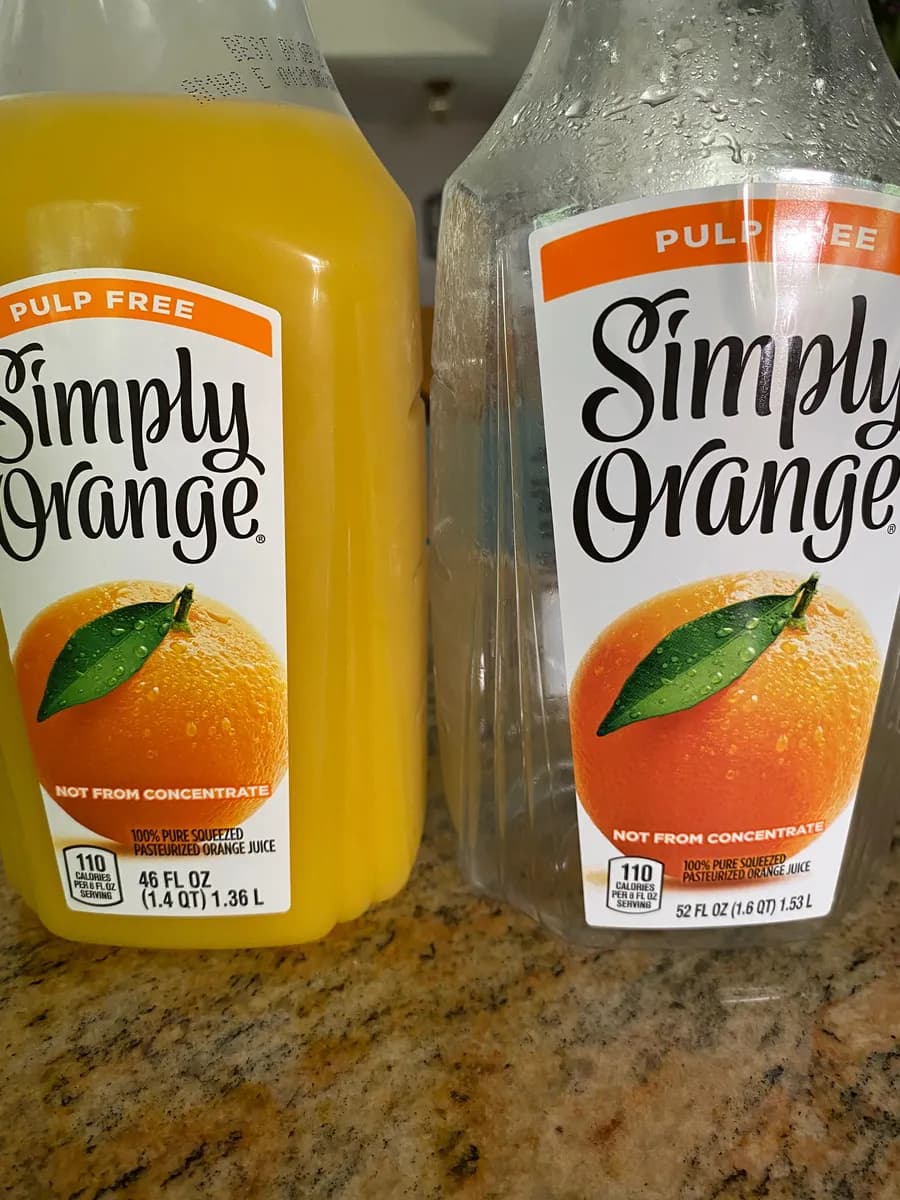 Simply Orange Juice package