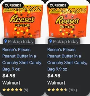 Hershey Reese's Pieces package