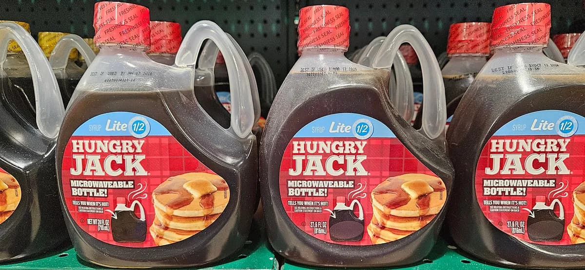 Starving Jack Hungry Jack Pancake Syrup Lite — 27.6oz to 24.6oz