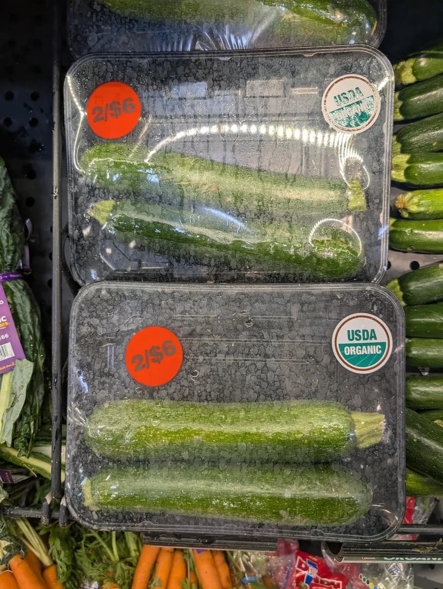 Unknown brand Organic Zucchini