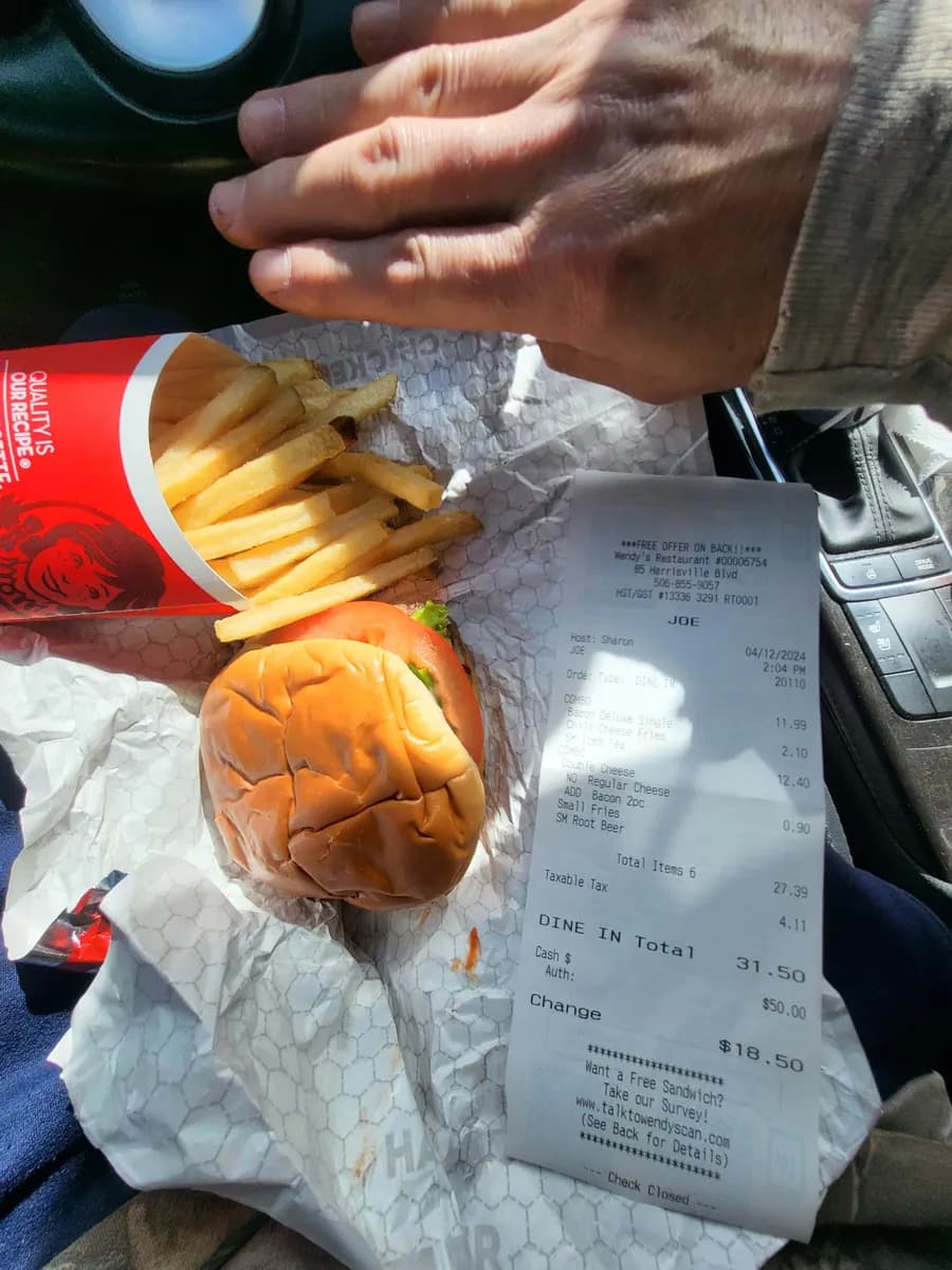Wendy's Small Fries and Drink