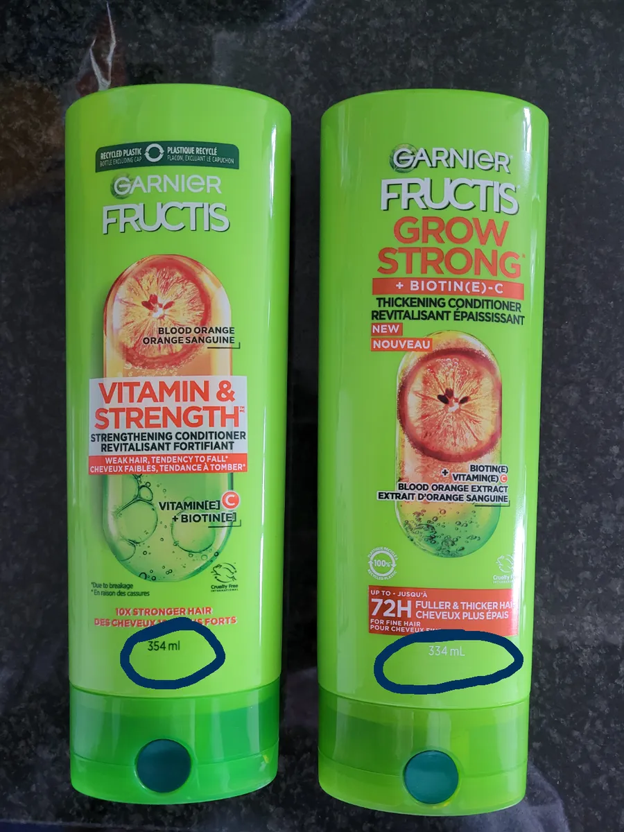 Garnier Garnier product (bottle) — 354ml to 334ml