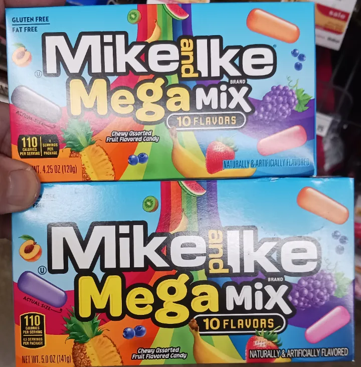 Mike and Ike Mike and Ike — 5oz to 4.25oz