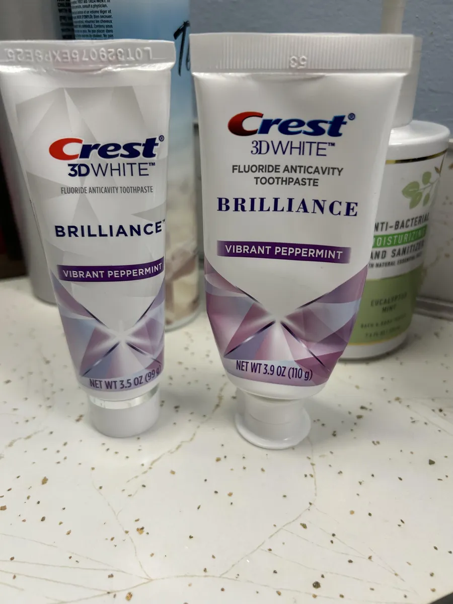 Crest Toothpaste — 3.9oz to 3.5oz