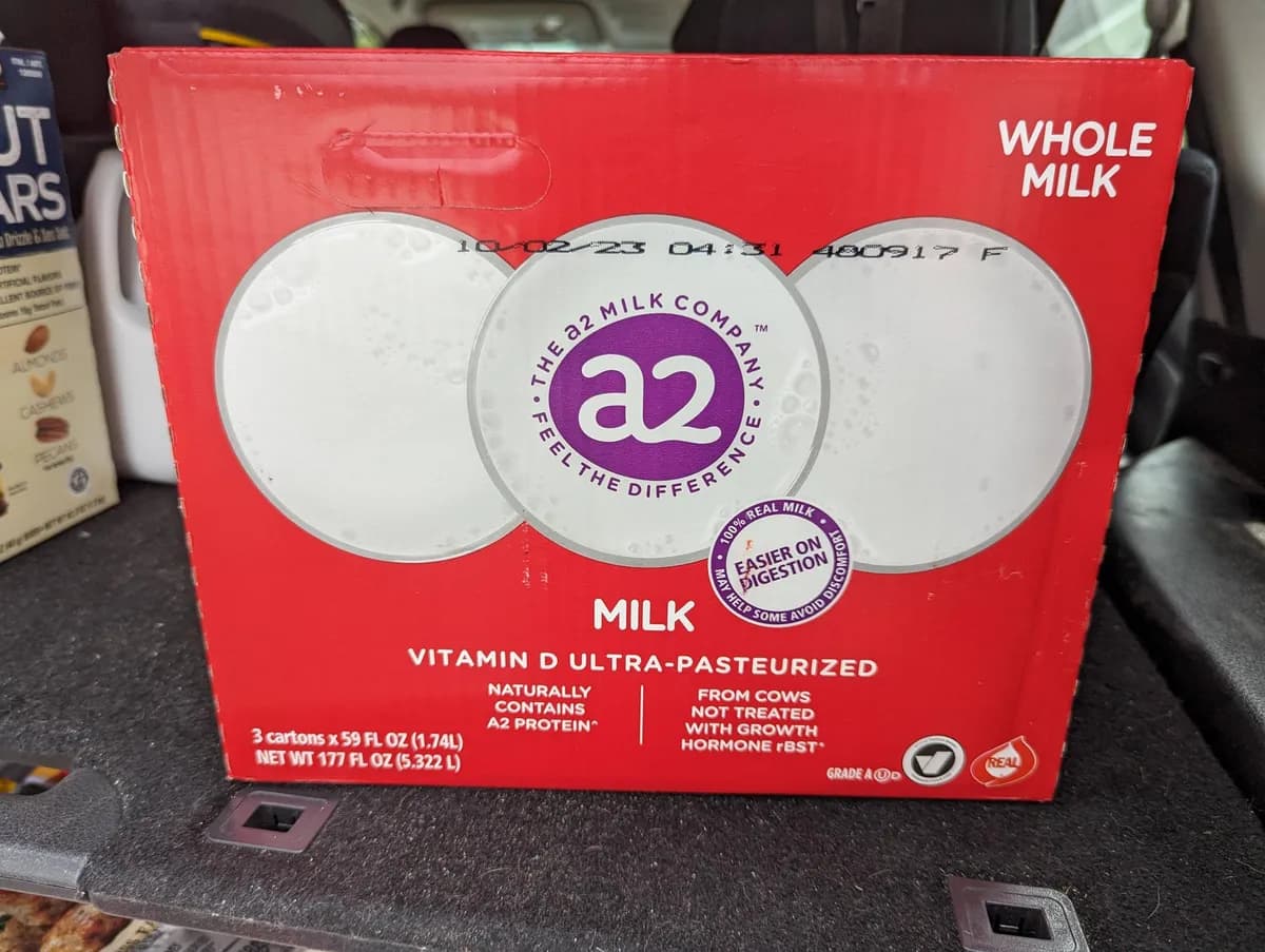 A2 A2 Milk — 64fl oz to 59fl oz