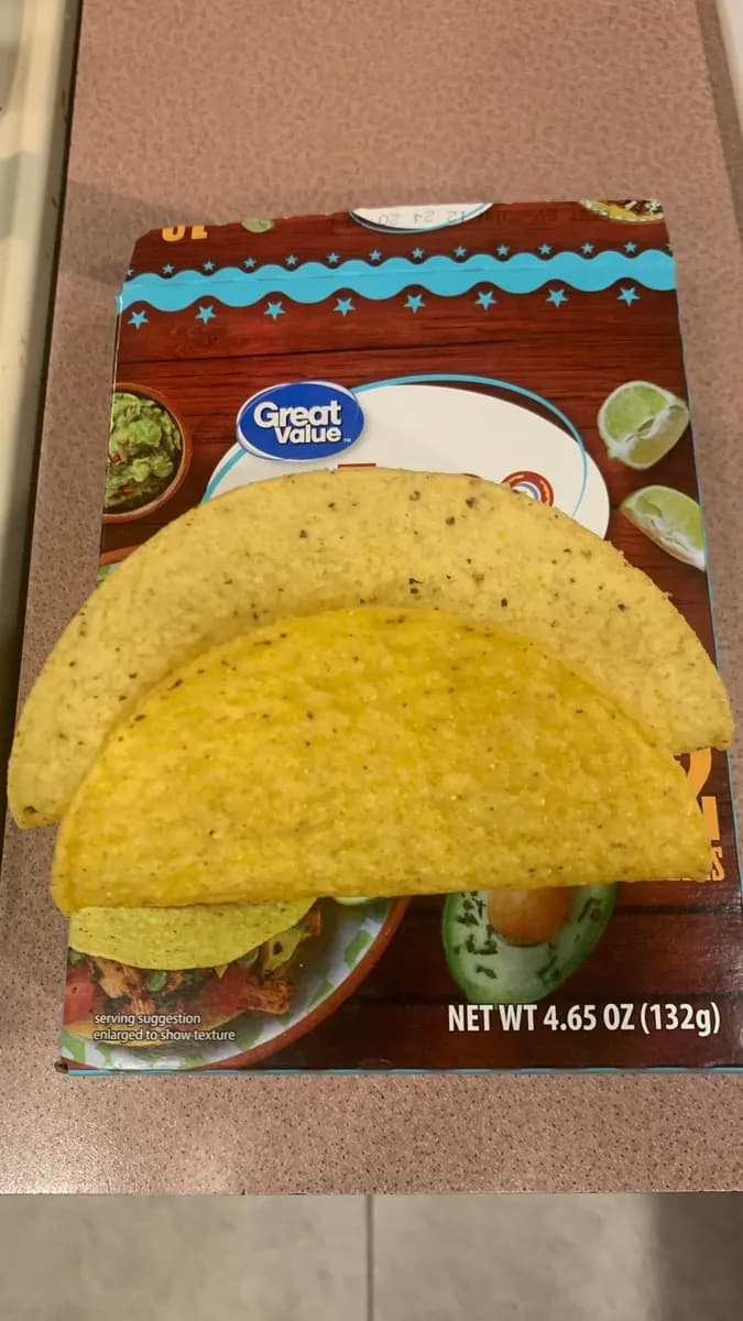 Great Value Taco Shells package