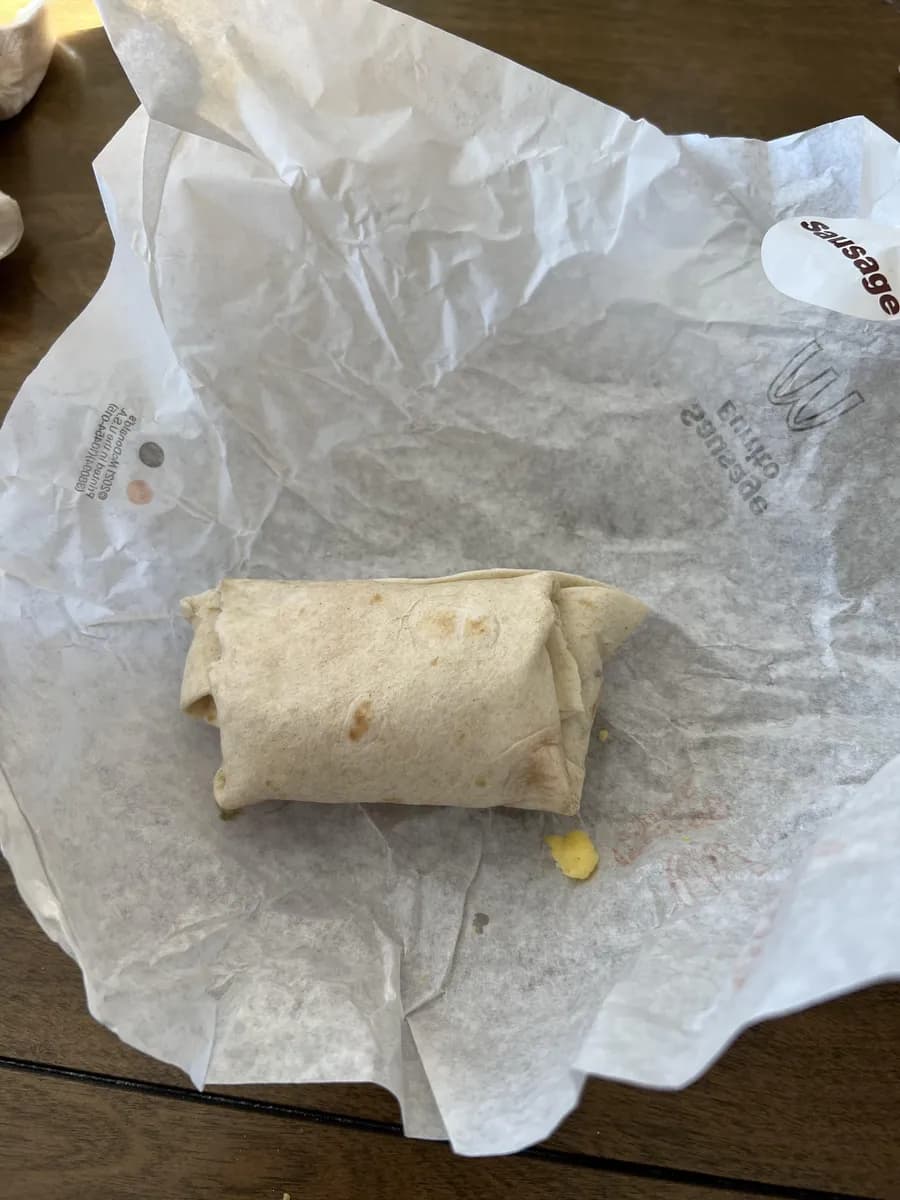 McDonald's Sausage Burrito