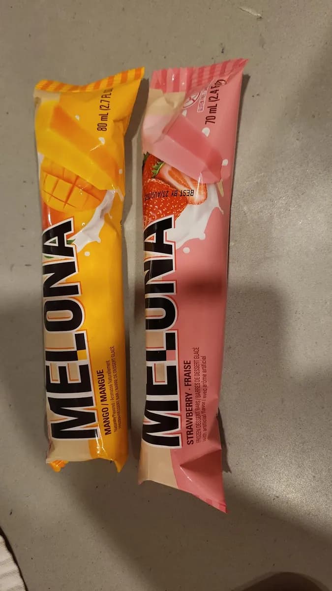 Melona Melona ice cream — 80ml to 70ml