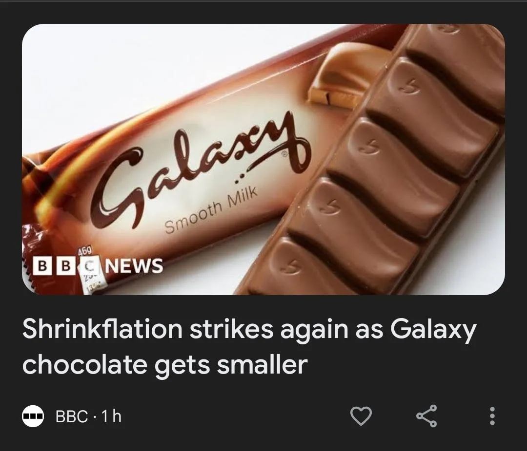 Mars Galaxy chocolate bar package