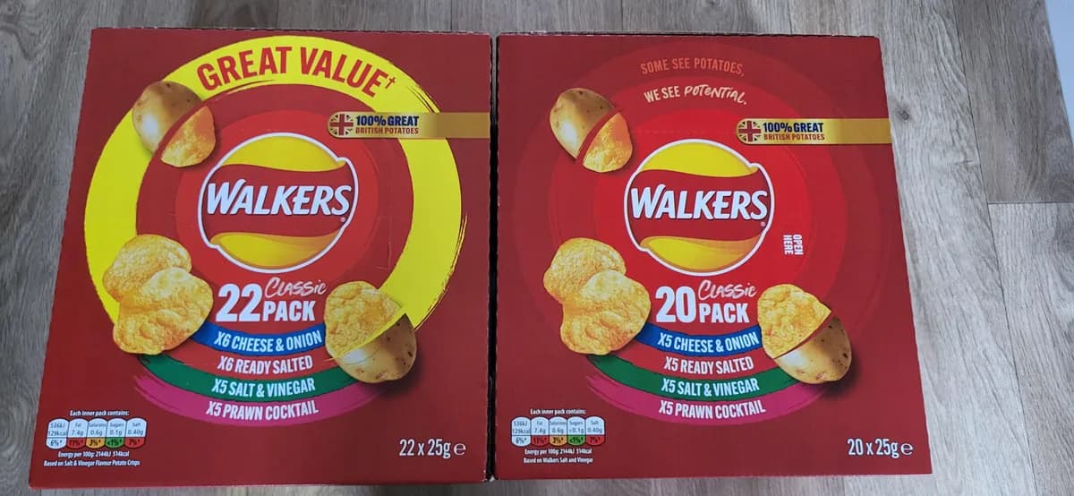 Walkers Walkers Crisps Multipack — 26ct to 20ct