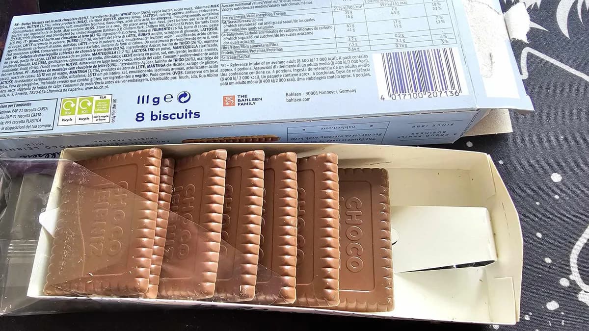 Bahlsen Choco Leibniz Milk Chocolate Biscuits package photo