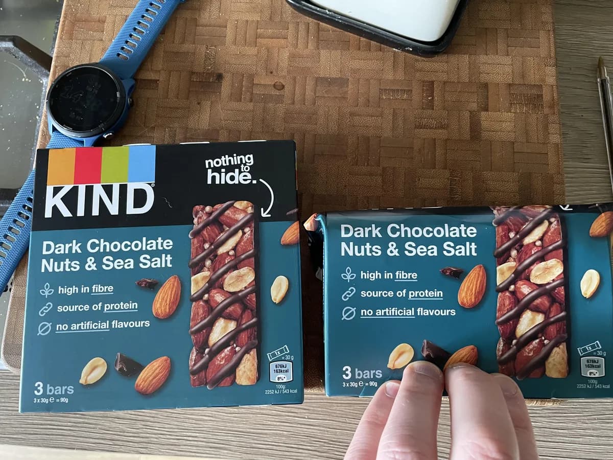 Kind KIND bars — 100g to 90g