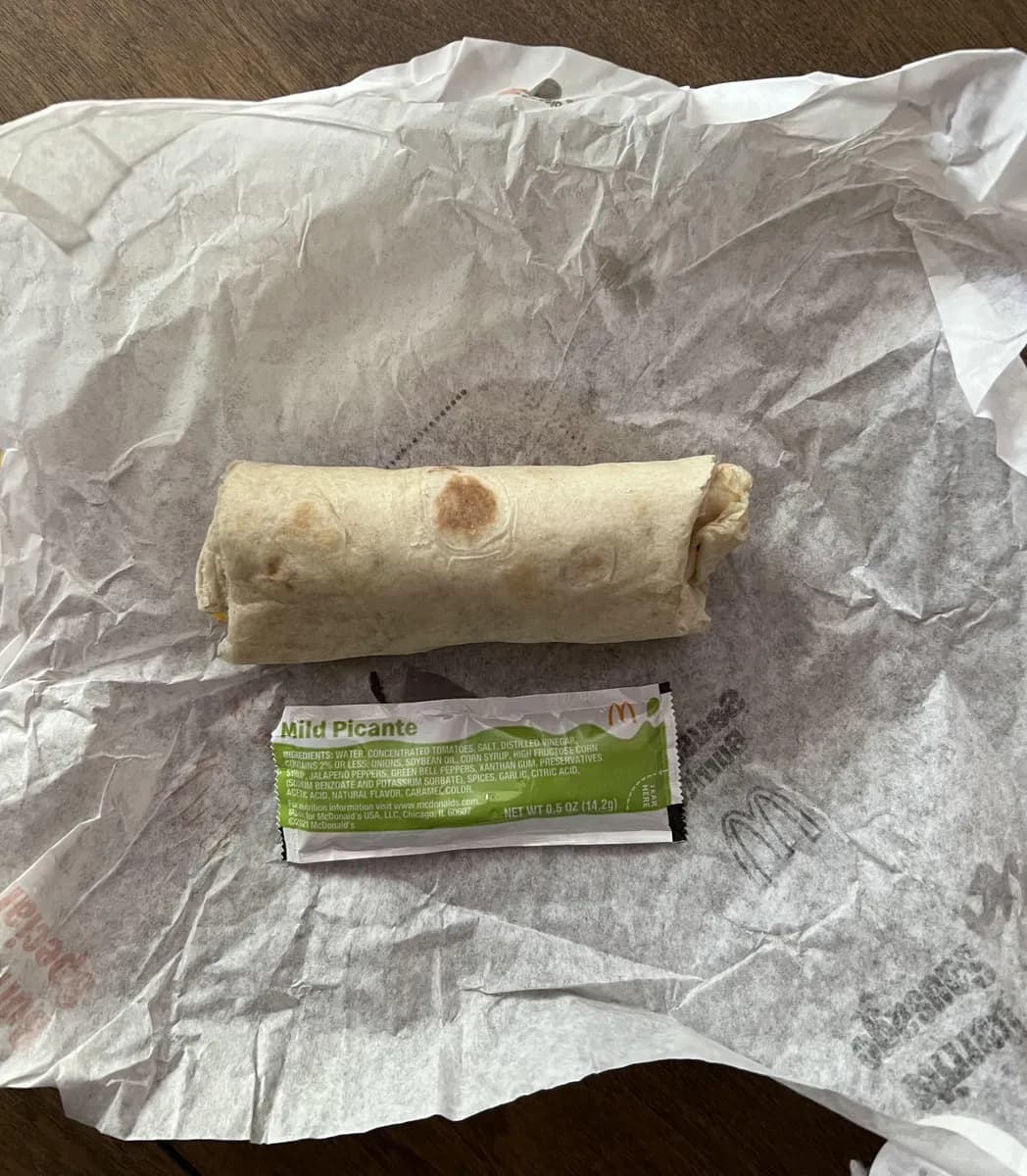 McDonald's Breakfast Sausage Burrito