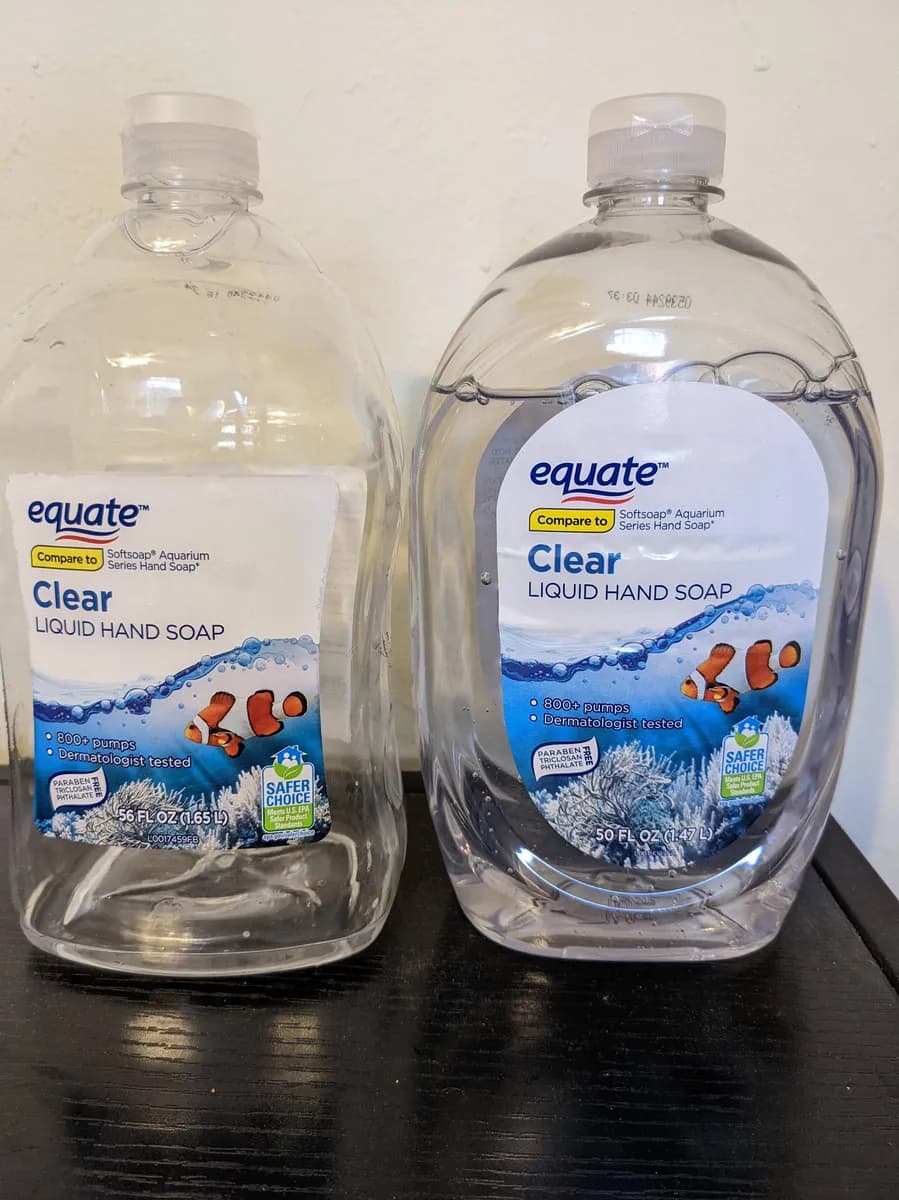 Equate hand soap package photo