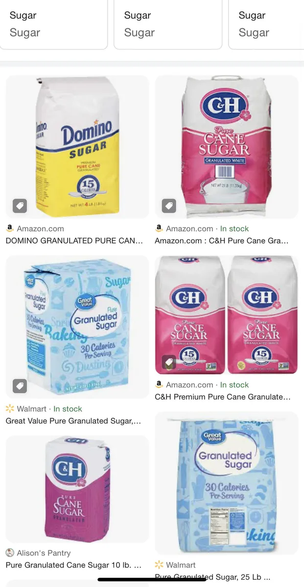IGA Sugar — 5lb to 4lb