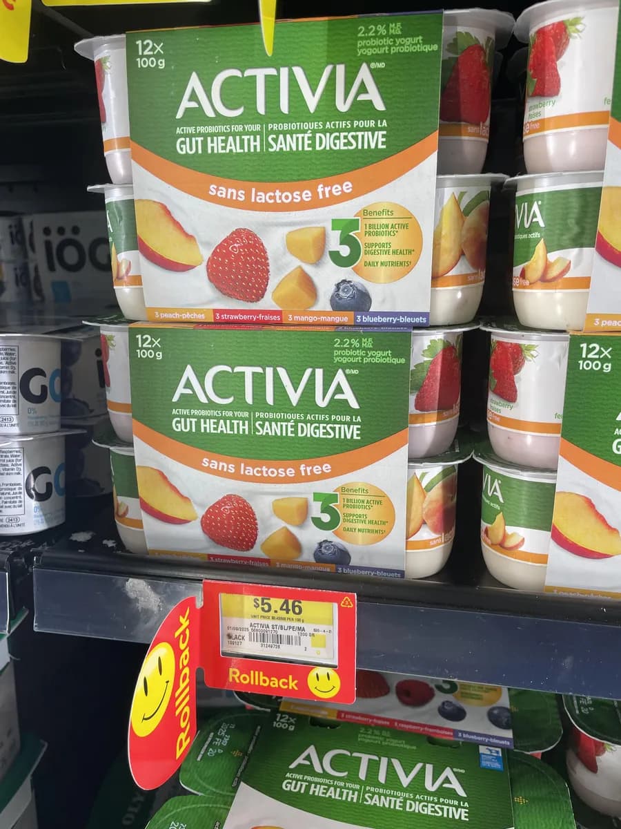 Activia Activia yogurt — 16ct to 12ct