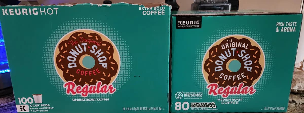 The Original Donut Shop Coffee The Original Donut Shop Coffee Regular Medium Roast K-Cup Pods — 100ct to 80ct