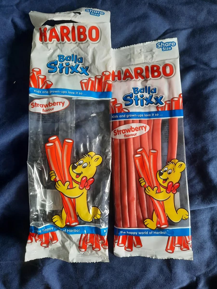 Haribo Strawberry Balla Stixx package photo
