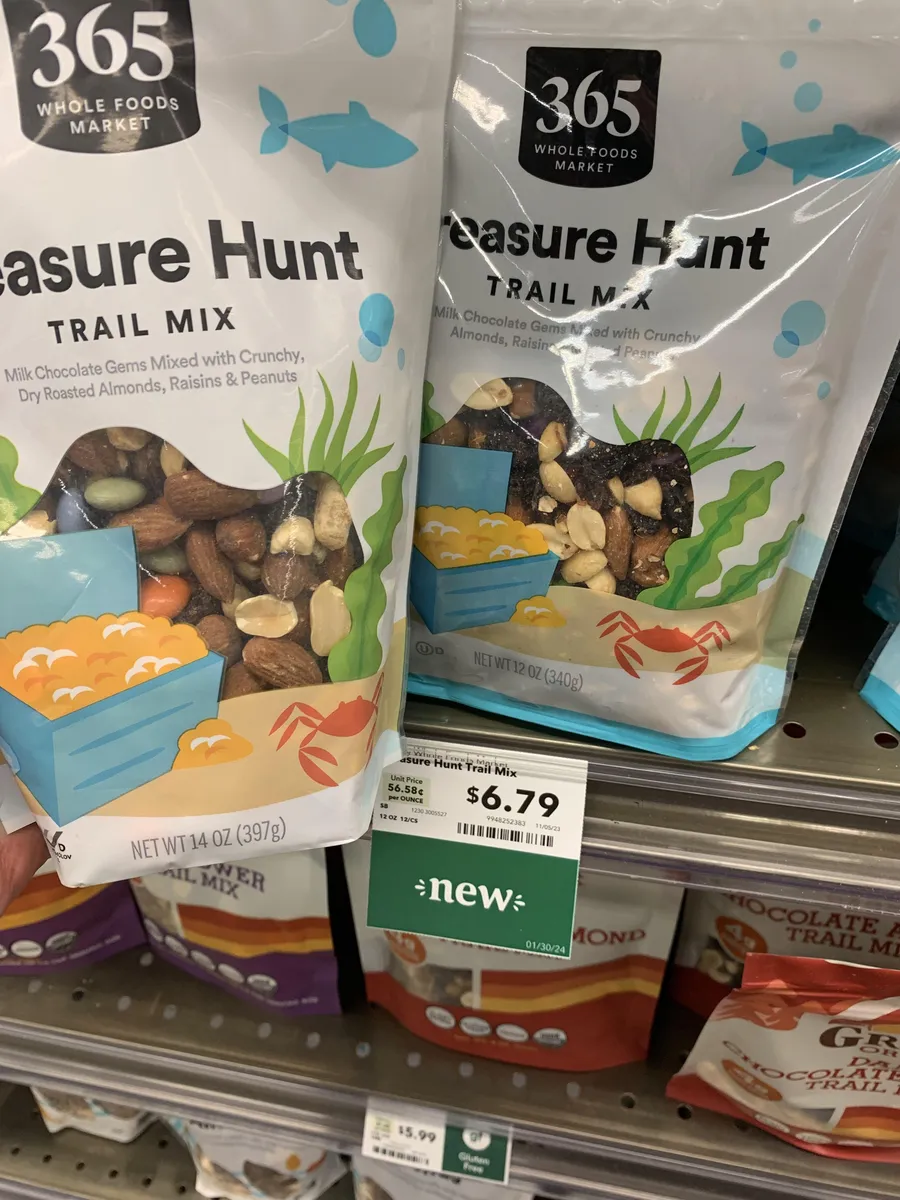 Whole Foods Market Trail Mix — 14oz to 12oz